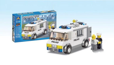 Cocka të fëmijëve për të bërë një makinë policie (135 pjes), transporti falas