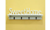"Sweet Home"  raft muri dekorative dhe një varëse për çelësa apo rroba